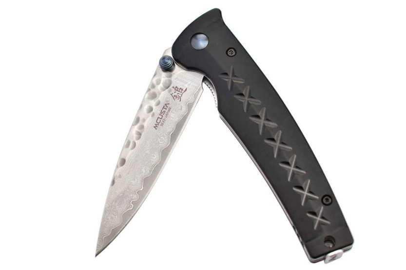 MCUSTA Tsuchi Fusion MC-161D Damaskus hamret foldekniv 11 cm