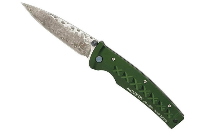 MCUSTA Tsuchi Fusion MC-162D Damaskus hamret foldekniv 11 cm