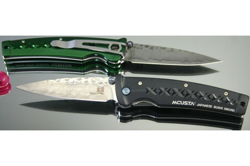 MCUSTA Tsuchi Fusion MC-162D Damaskus hamret foldekniv 11 cm