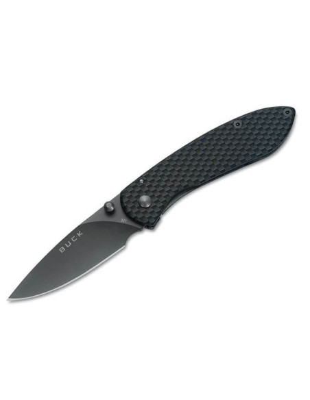 Navaja plegable BUCK NOBLEMAN n°327CFS mango de fibra de carbono 9cm