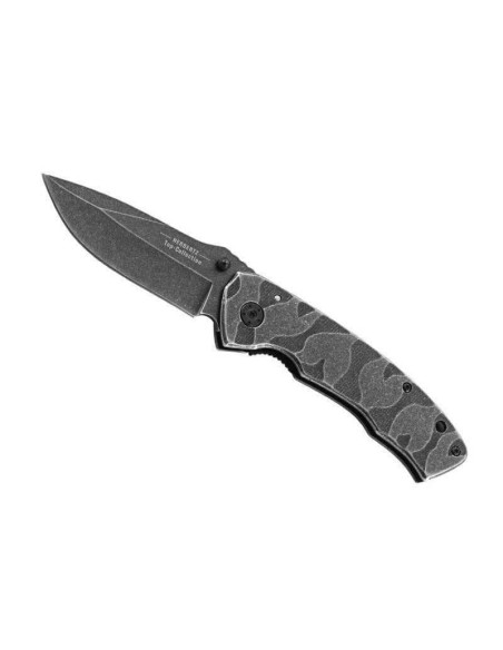 Herbertz Top-Collection 526212 camouflage grey folding knife + case + sheath