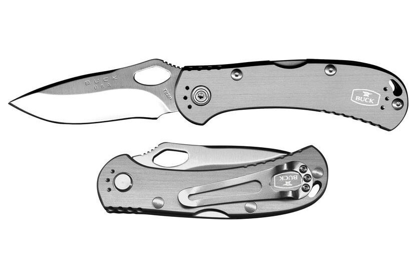 Coltello pieghevole BUCK SPITFIRE n°722GYS1 manico grigio 11cm