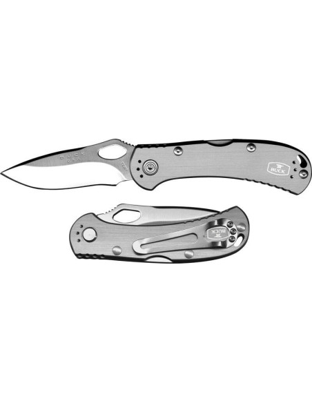 Navaja plegable BUCK SPITFIRE n°722GYS1 mango gris 11cm