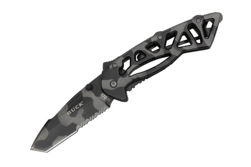 Navaja plegable BUCK MINI-BONES n°869CMS mango camuflaje 8cm