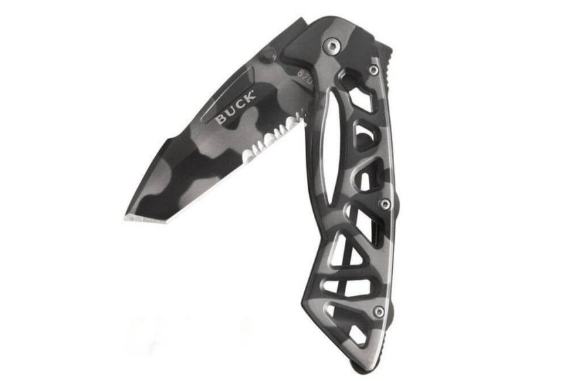 BUCK MINI-BONES foldekniv n°869CMS camouflagehåndtag 8 cm
