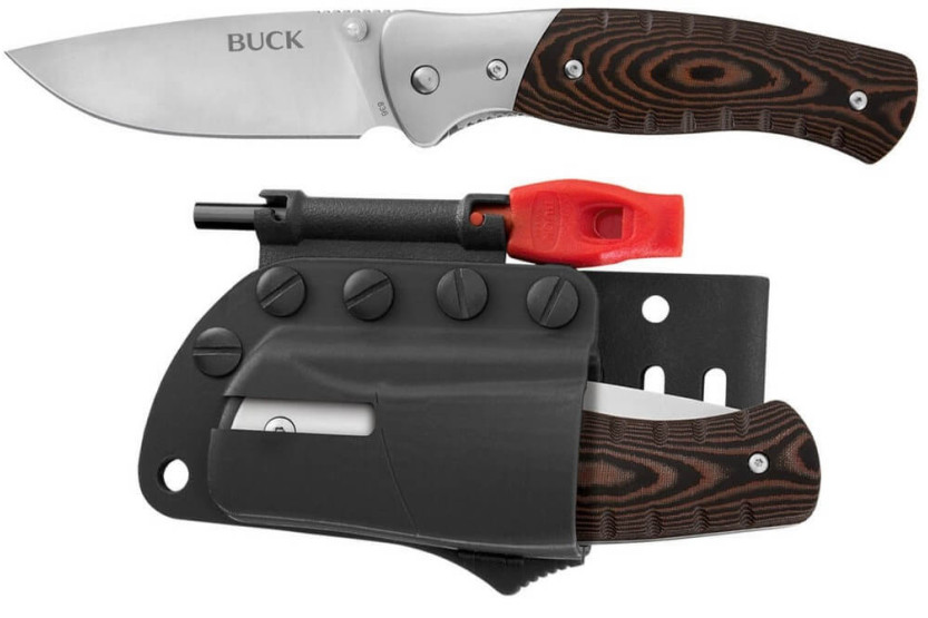 Faca dobrável BUCK SELKIRK 835BRS Cabo de micarta de 11 cm