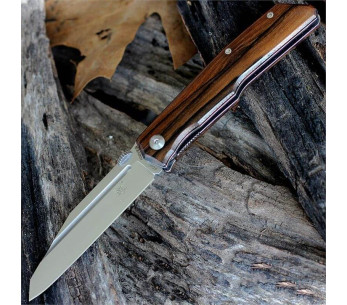 FOX Terzuola FX-515W fällkniv 11cm ziricotehandtag + läderslida 2