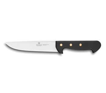 32 Dumas Affil slaktarkniv i rostfritt stål 17cm 3 nitar handtag