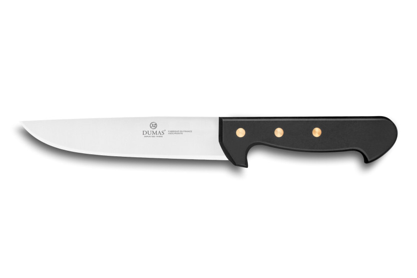 32 Dumas Affil slaktarkniv i rostfritt stål 17cm 3 nitar handtag