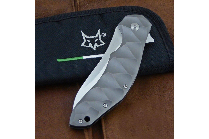Ansø Fx.302 fällkniv 12 cm med korrugerat handtag i titan