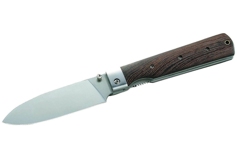 Herbertz folding knife 251314 steel 440 handle 14cm Japanese wood