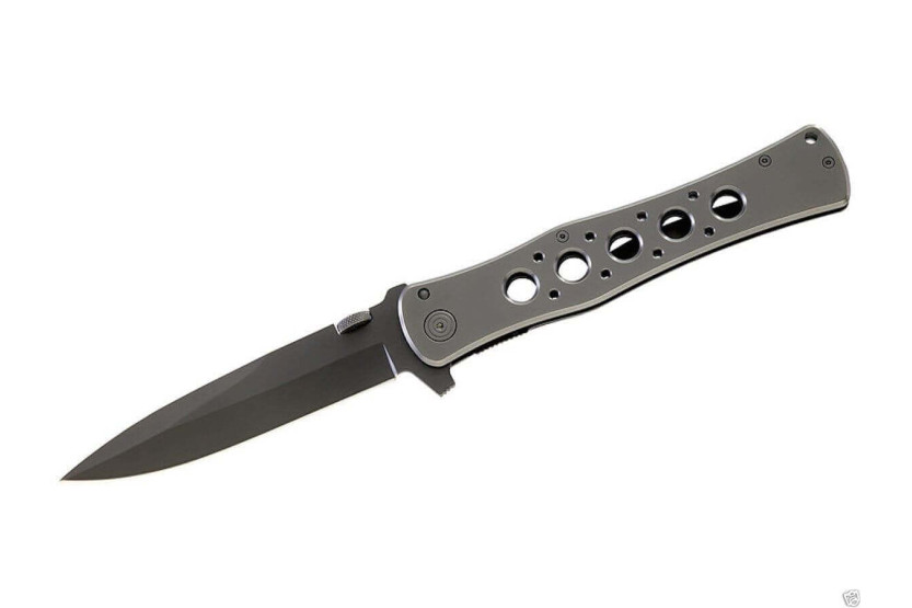 Herbertz 227815 foldekniv i stål 15 cm metallhåndtak med klips