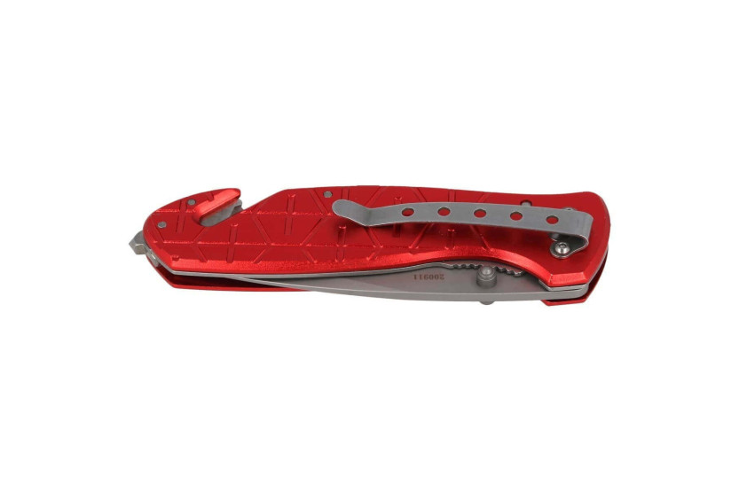 Herbertz 200911 folding knife 12cm red handle + safety features