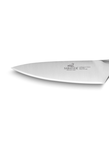 Faca de chef Sabatier Fuso Nitro+ 20cm Aço inoxidável Sandvik cabo totalmente em aço inoxidável