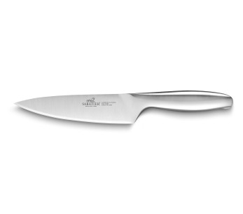 Faca de chef Sabatier Fuso Nitro+ 20cm Aço inoxidável Sandvik cabo totalmente em aço inoxidável