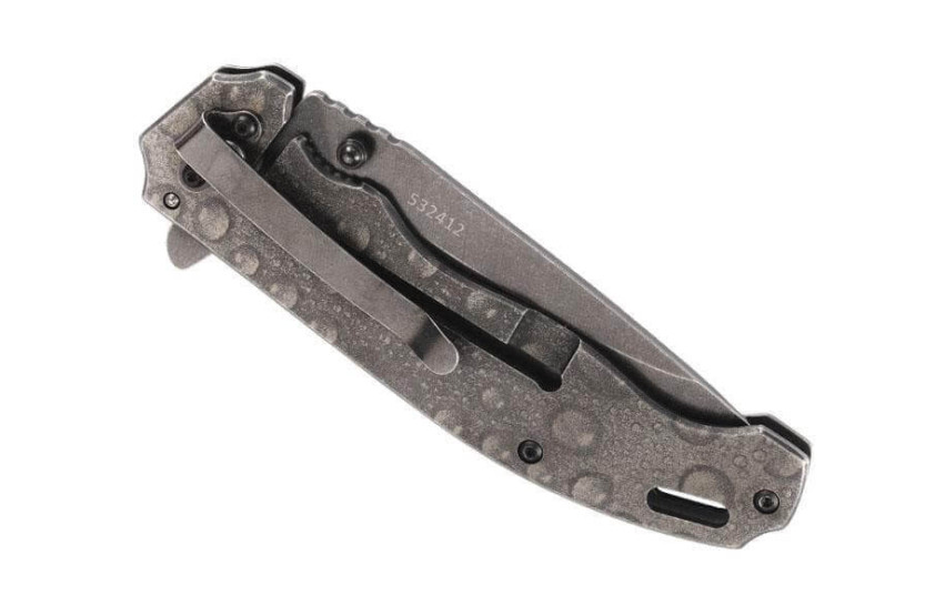 Herbertz Top Collection 532412 foldekniv 12 cm stenvasket stålhåndtag + etui