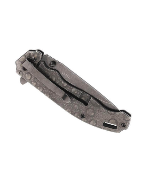 Herbertz Top Collection 532412 vouwmes 12cm stonewashed stalen handvat + etui
