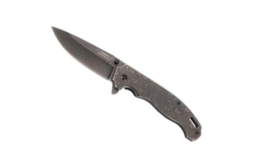 Herbertz Top Collection 532412 vouwmes 12cm stonewashed stalen handvat + etui