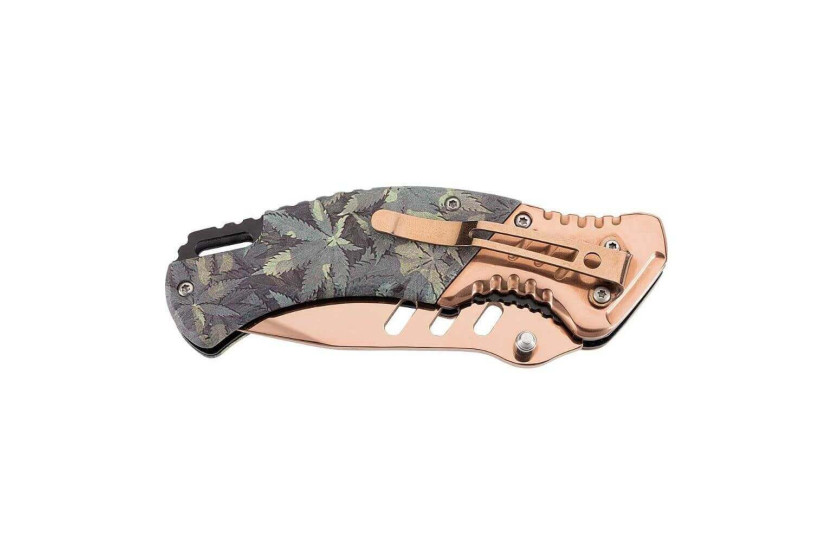 Navaja Herbertz 575612 mango bronce 11.5cm camo + clip