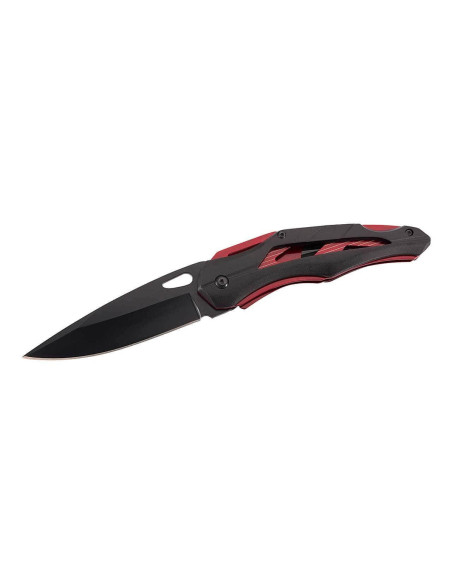 Herbertz 576212 foldekniv 12 cm sort/rødt aluminiumshåndtag + clip