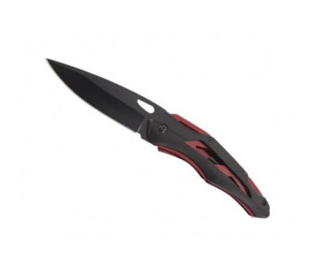 Faca dobrável Herbertz 576212 12cm cabo de alumínio preto/vermelho + clipe 2