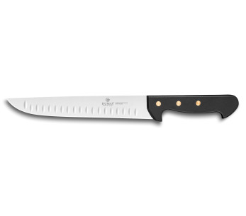 Dumas Affil 32 coltello da macellaio in acciaio inox con fossette 3 rivetti manico da 23 cm