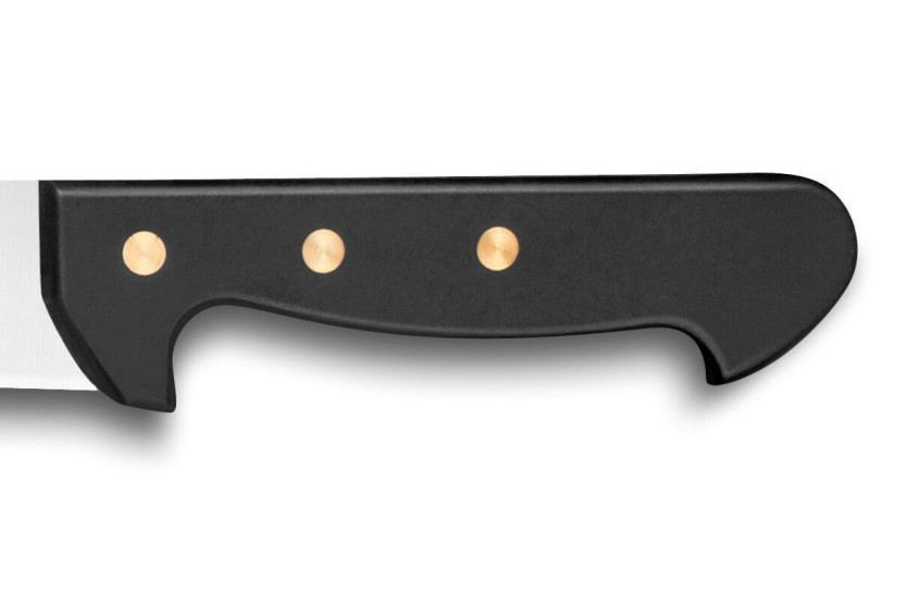 Fleischermesser mit Kullen abenmuster 32 Dumas Affil Edelstahl 23cm Griff 3 Nieten