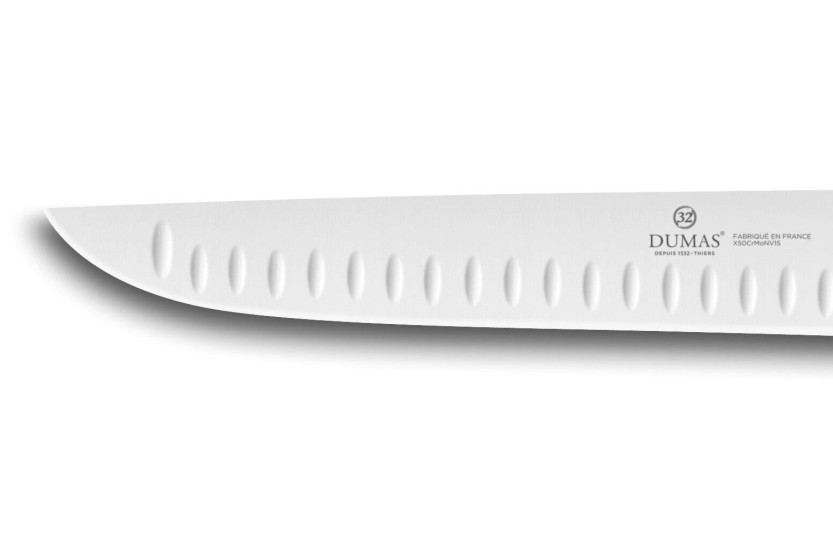 Teurastusveitsi 32 Dumas granton terällä ruostumatonta terästä 23cm kahva 3 niittiä