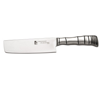 Faca de cortar Sujihiki japonesa de bambu Tamahagane 3 camadas 27cm lâmina de aço VG5