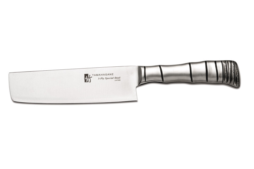 Japansk Tamahagane Bambu 3-lagers Sujihiki skivkniv 27cm VG5 stålblad