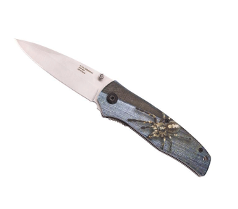 Herbertz taittoveitsi n°575412 ruostumattomasta teräksestä valmistettu kahva 12cm hämähäkki design