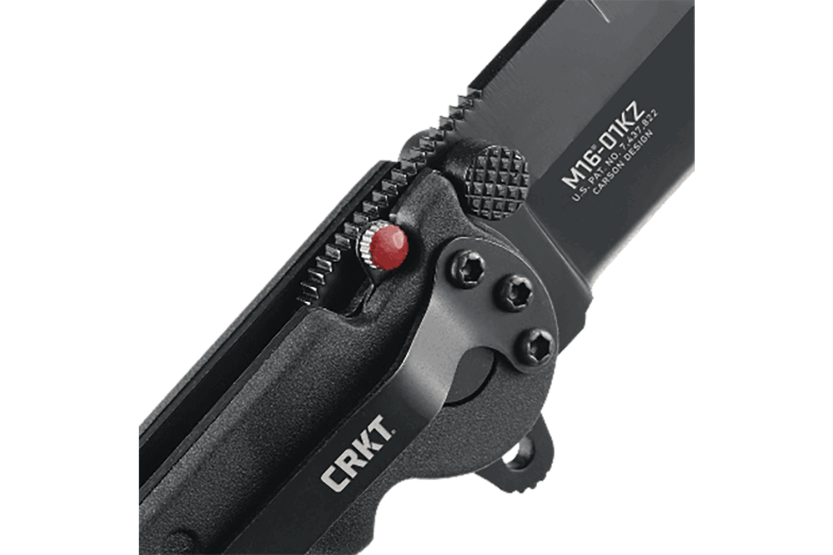Faca dobrável CRKT M16-01KZ lâmina preta cabo em nylon e fibra de vidro 10cm