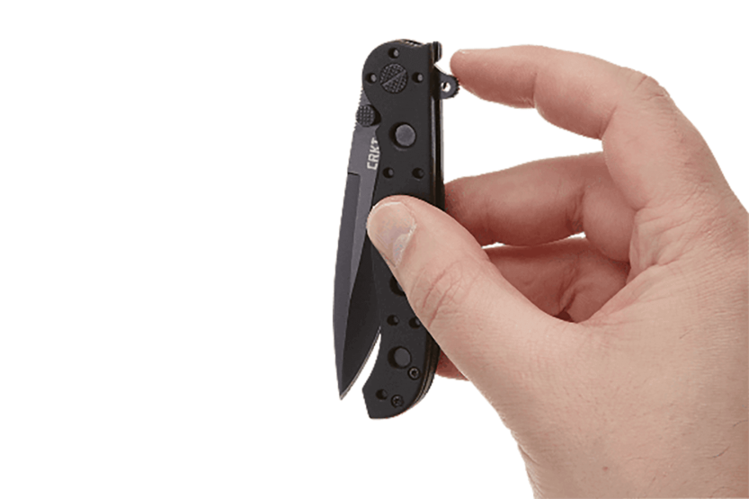 CRKT M16-01KZ navaja plegable hoja negra mango nylon y fibra de vidrio 10cm