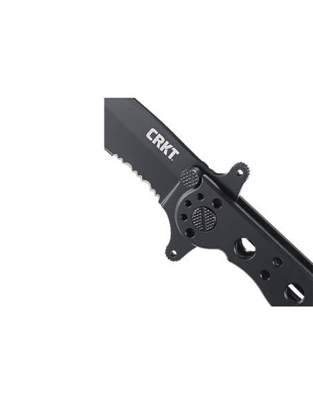 CRKT M21-10KSF taittoveitsi 10cm musta ruostumattomasta teräksestä valmistettu kahva