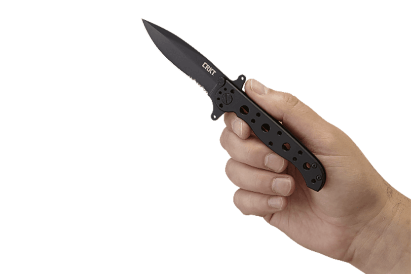 CRKT M21-10KSF foldekniv 10 cm sort håndtag i rustfrit stål