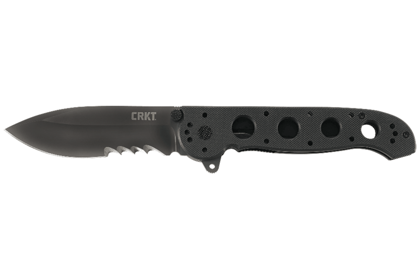 Navaja CRKT M21 negra con mango perforado G10