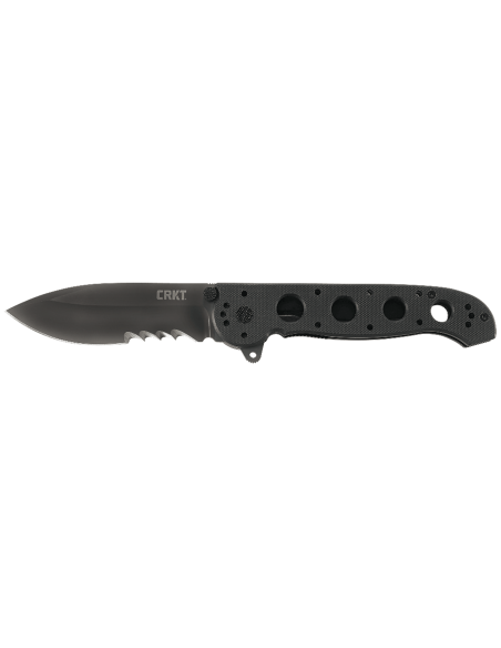 CRKT M21 folding knife with G10 black hole handle