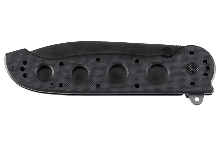 CRKT M21 folding knife with G10 black hole handle