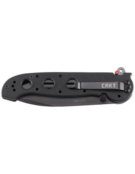 Coltello pieghevole CRKT M21 nero con manico perforato in G10