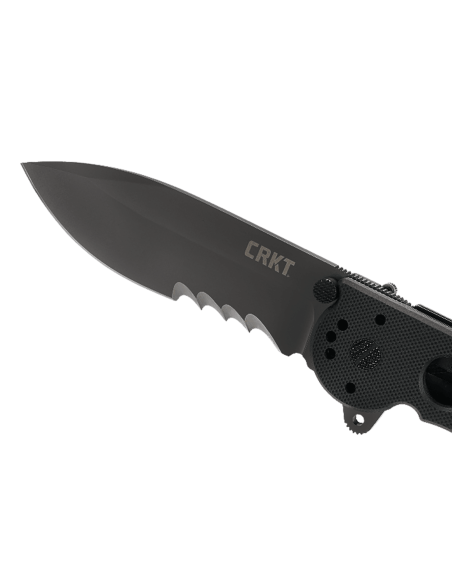 Navaja CRKT M21 negra con mango perforado G10