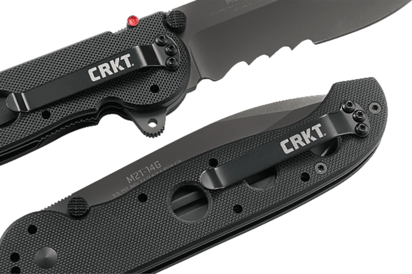 CRKT M21 foldekniv med G10 svart hullhåndtak