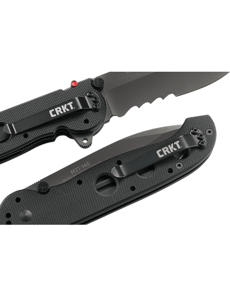 CRKT M21 fällkniv med G10-handtag med svart hål
