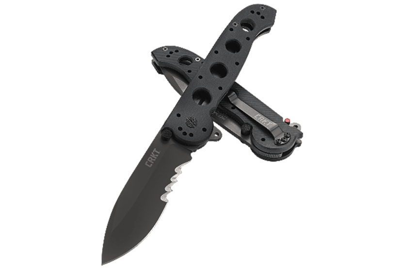 CRKT M21 fällkniv med G10-handtag med svart hål