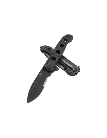 Navaja CRKT M21 negra con mango perforado G10