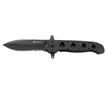 Navalha dobrável CRKT M21-14SF Cabo em alumínio anodizado cinzento de 13,5 cm
