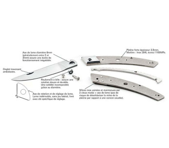 Le Thiers Secret fällkniv Claude Dozorme 11cm ramhornshandtag 2