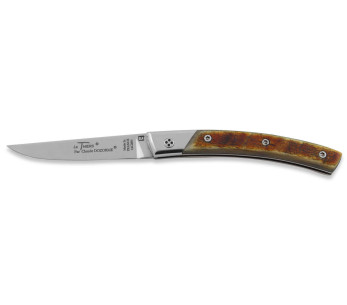 Le Thiers Secret navaja plegable Claude Dozorme 11cm mango de cuerno de carnero