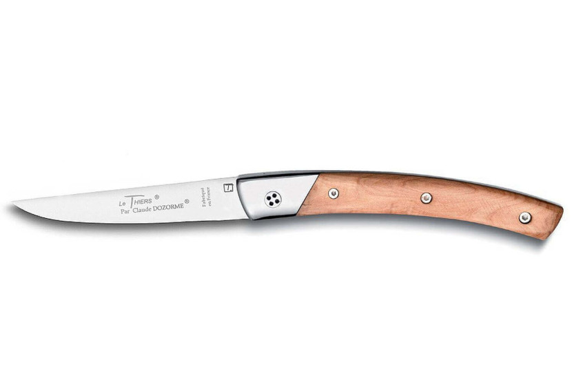 Le Thiers Secret navaja plegable Claude Dozorme 11cm mango enebro
