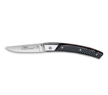 Le Thiers Secret fällkniv Claude Dozorme 11cm kolfiberhandtag