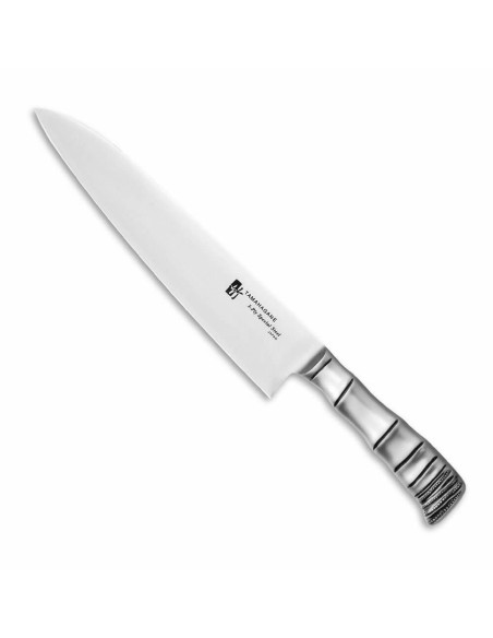 Picador chinês Tamahagane Bambu 3 camadas lâmina 17,5cm aço VG5